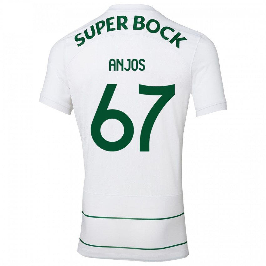 Niño Camiseta Lucas Anjos #67 Blanco 2ª Equipación 2023/24 La Camisa Perú