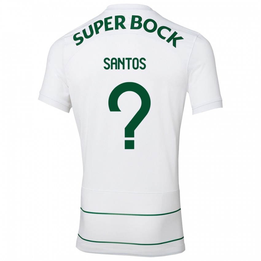 Niño Camiseta Guilherme Santos #0 Blanco 2ª Equipación 2023/24 La Camisa Perú