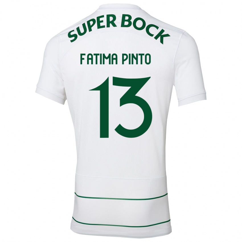 Niño Camiseta Fátima Alexandra Figueira Pinto #13 Blanco 2ª Equipación 2023/24 La Camisa Perú