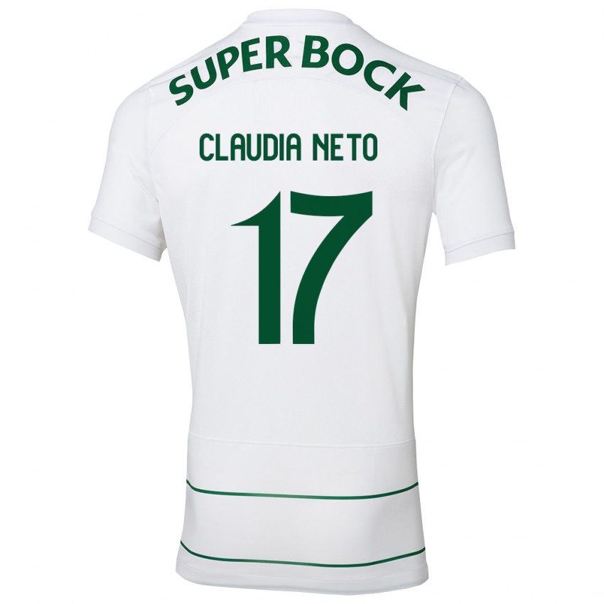 Niño Camiseta Cláudia Teresa Pires Neto #17 Blanco 2ª Equipación 2023/24 La Camisa Perú