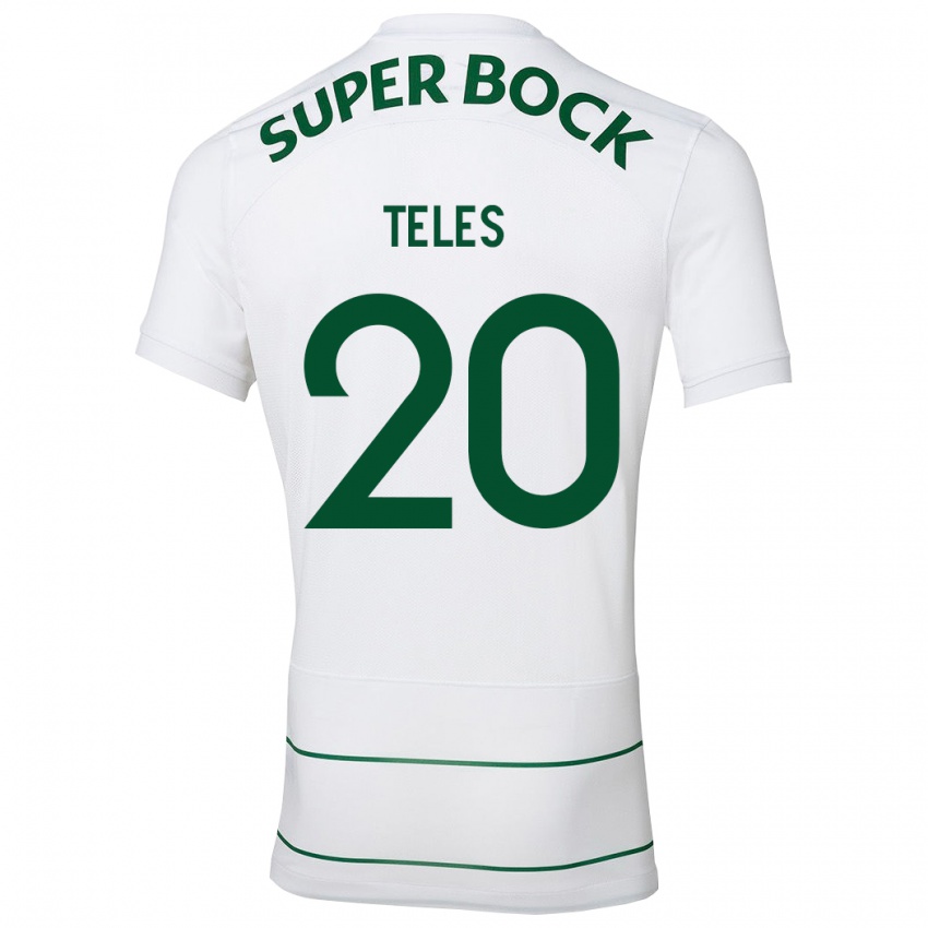 Niño Camiseta Ana Isabel Teles #20 Blanco 2ª Equipación 2023/24 La Camisa Perú