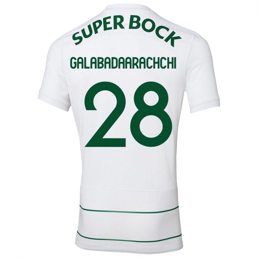 Niño Camiseta Jacinta Galabadaarachchi #28 Blanco 2ª Equipación 2023/24 La Camisa Perú