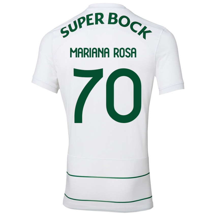 Niño Camiseta Mariana Silva Pinto Vilaça Da Rosa #70 Blanco 2ª Equipación 2023/24 La Camisa Perú