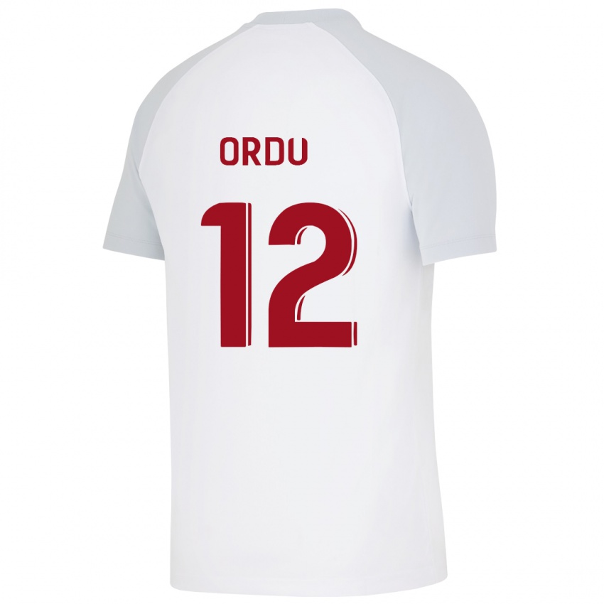 Niño Camiseta Atakan Ordu #12 Blanco 2ª Equipación 2023/24 La Camisa Perú