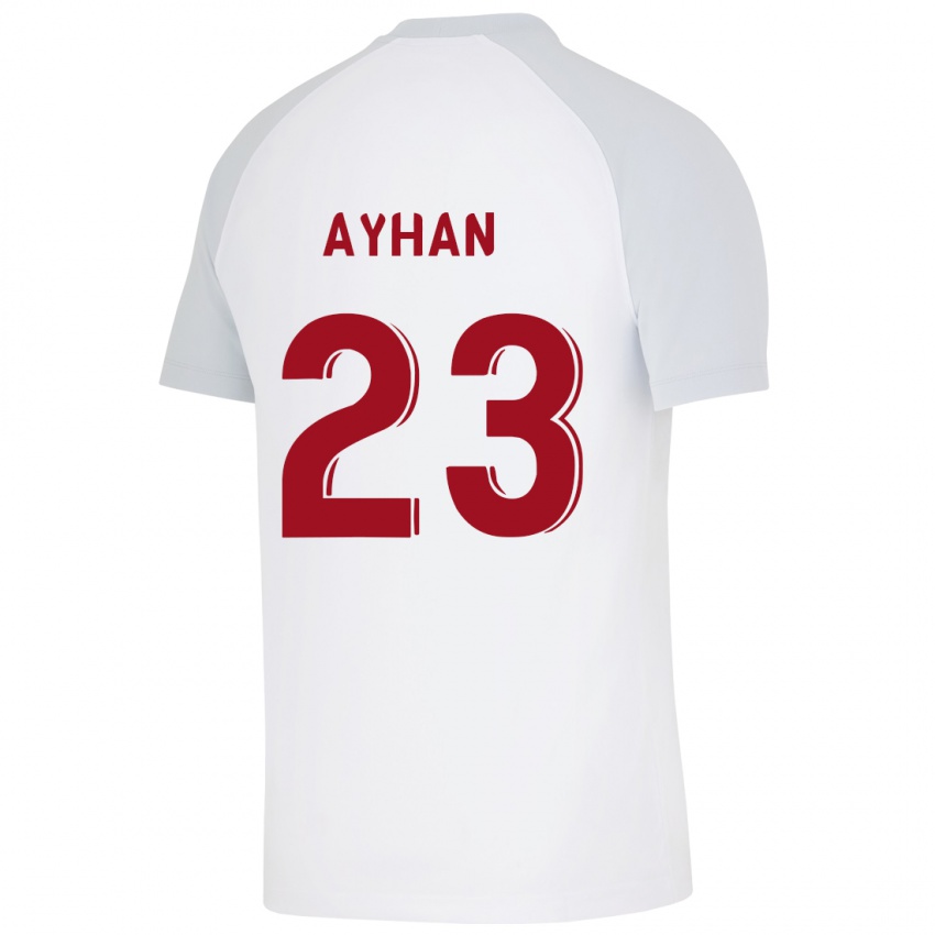 Niño Camiseta Kaan Ayhan #23 Blanco 2ª Equipación 2023/24 La Camisa Perú