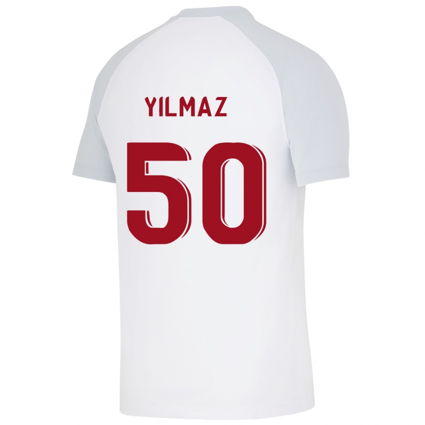 Niño Camiseta Jankat Yılmaz #50 Blanco 2ª Equipación 2023/24 La Camisa Perú