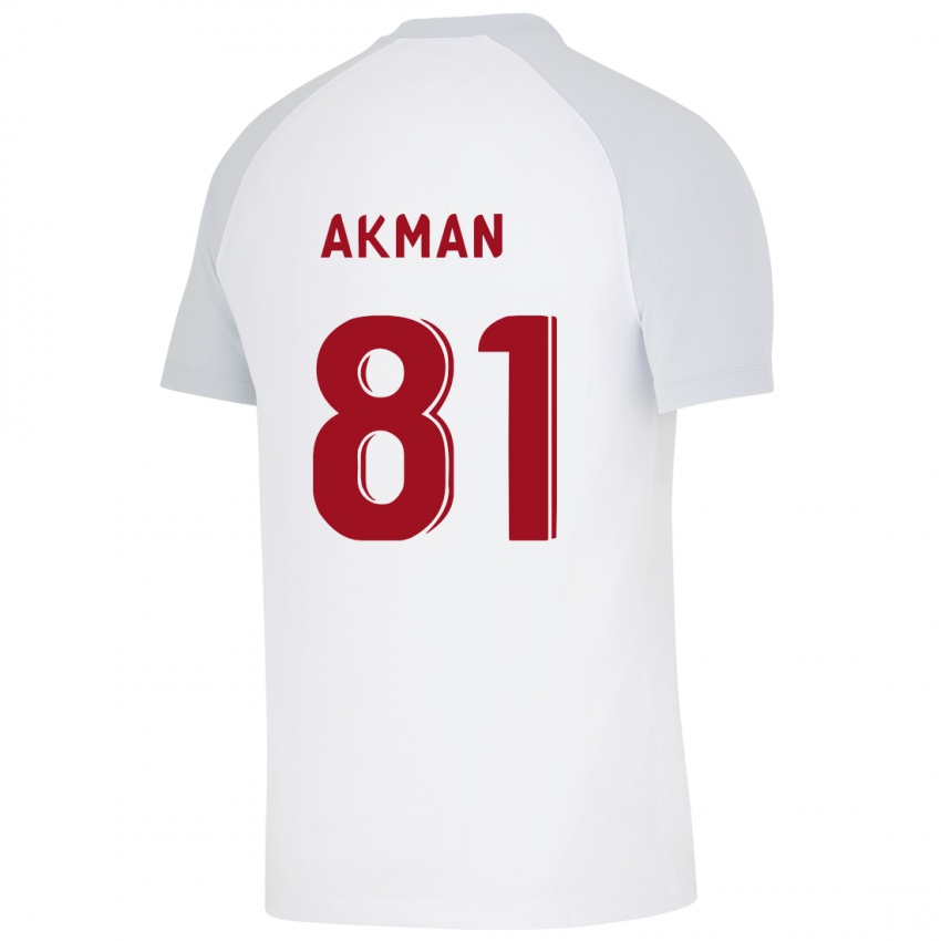 Niño Camiseta Hamza Akman #81 Blanco 2ª Equipación 2023/24 La Camisa Perú