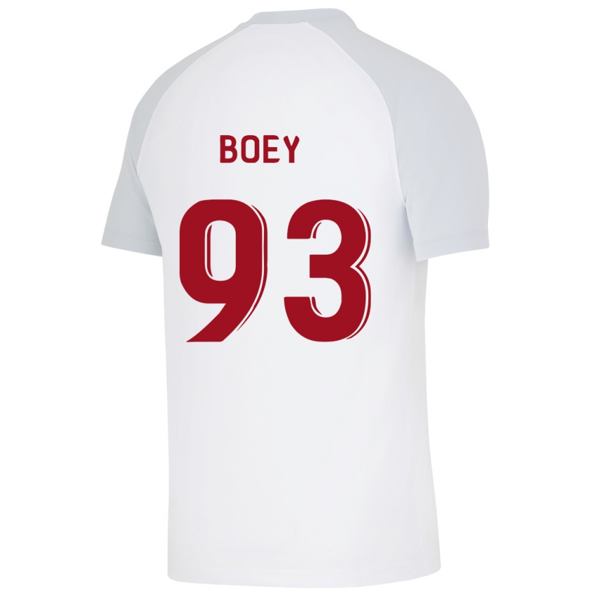 Niño Camiseta Sacha Boey #93 Blanco 2ª Equipación 2023/24 La Camisa Perú