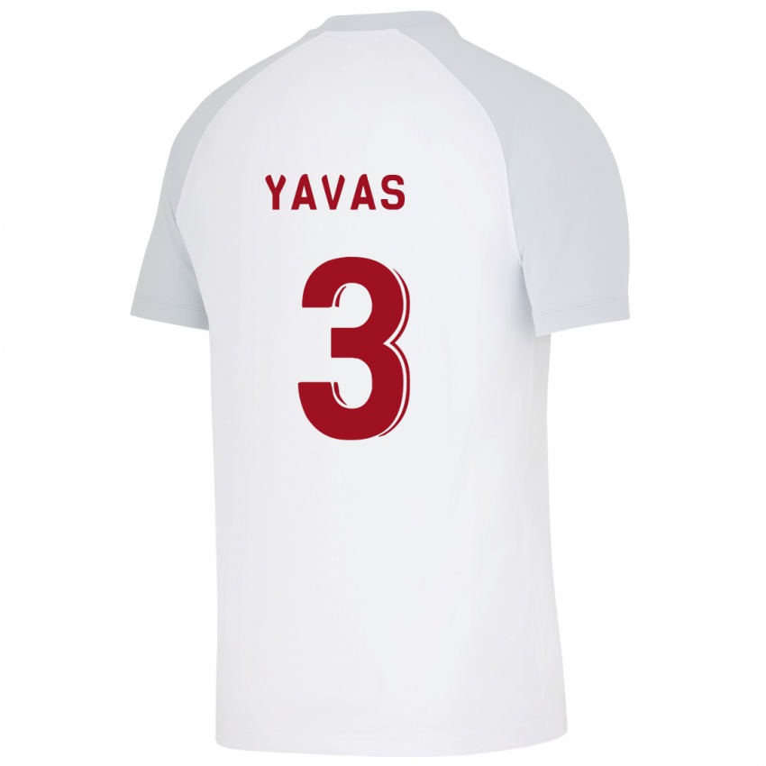 Niño Camiseta Arda Yavas #3 Blanco 2ª Equipación 2023/24 La Camisa Perú