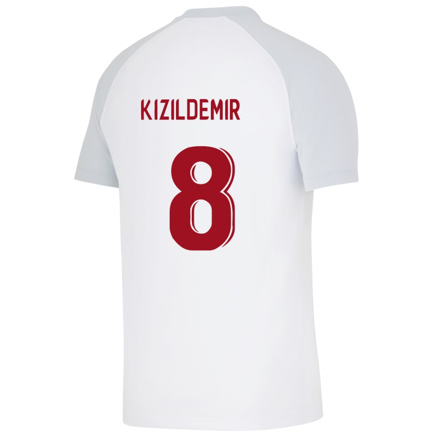 Niño Camiseta Berk Kizildemir #8 Blanco 2ª Equipación 2023/24 La Camisa Perú