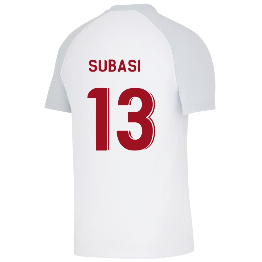 Niño Camiseta Kadir Subasi #13 Blanco 2ª Equipación 2023/24 La Camisa Perú