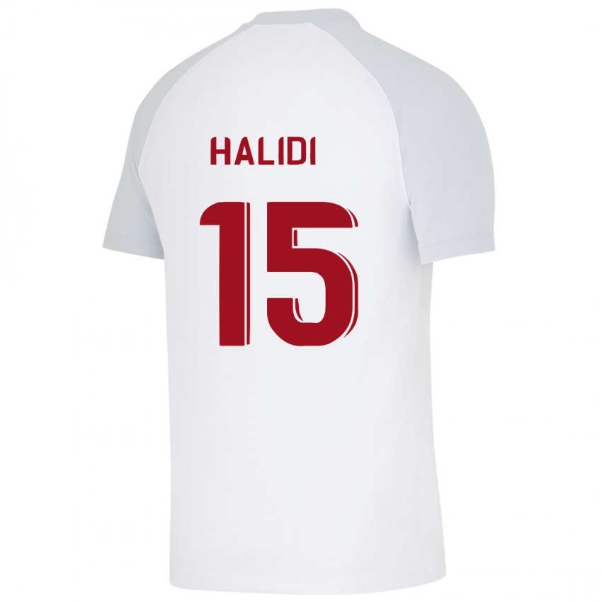 Niño Camiseta Isa Halidi #15 Blanco 2ª Equipación 2023/24 La Camisa Perú