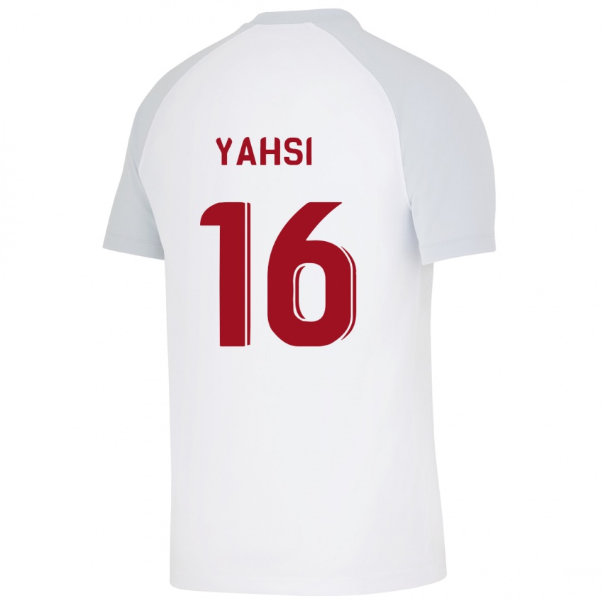 Niño Camiseta Ismail Yahsi #16 Blanco 2ª Equipación 2023/24 La Camisa Perú