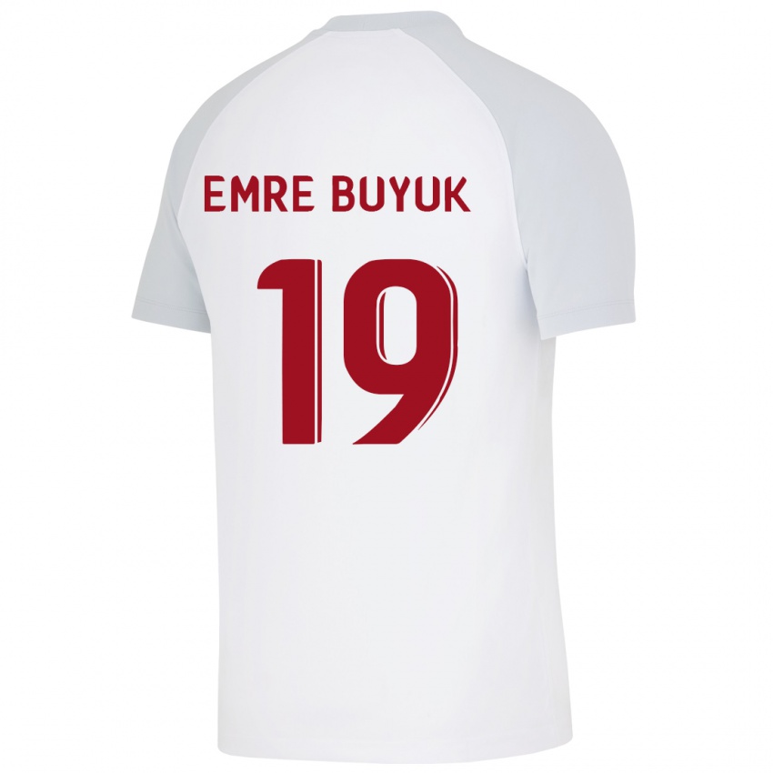 Niño Camiseta Enes Emre Büyük #19 Blanco 2ª Equipación 2023/24 La Camisa Perú