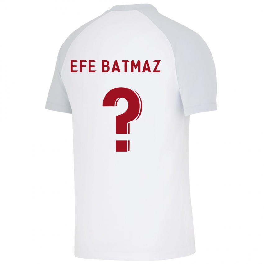 Niño Camiseta Mert Efe Batmaz #0 Blanco 2ª Equipación 2023/24 La Camisa Perú