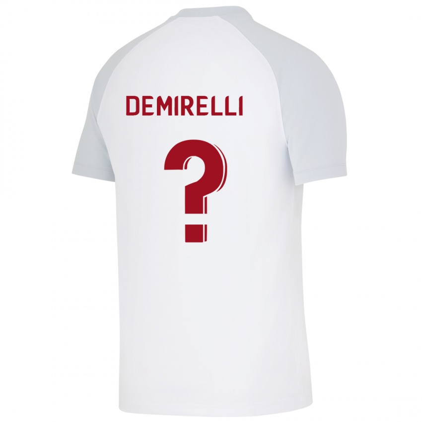 Niño Camiseta Ahmet Demirelli #0 Blanco 2ª Equipación 2023/24 La Camisa Perú