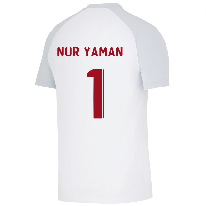 Niño Camiseta Gamze Nur Yaman #1 Blanco 2ª Equipación 2023/24 La Camisa Perú