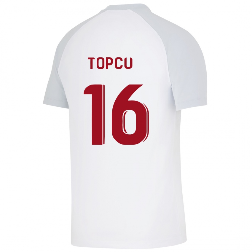 Niño Camiseta Ebru Topçu #16 Blanco 2ª Equipación 2023/24 La Camisa Perú