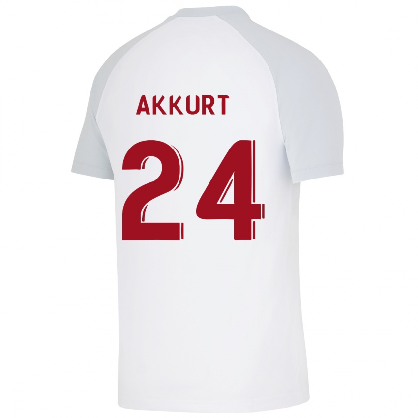 Niño Camiseta Arzu Akkurt #24 Blanco 2ª Equipación 2023/24 La Camisa Perú