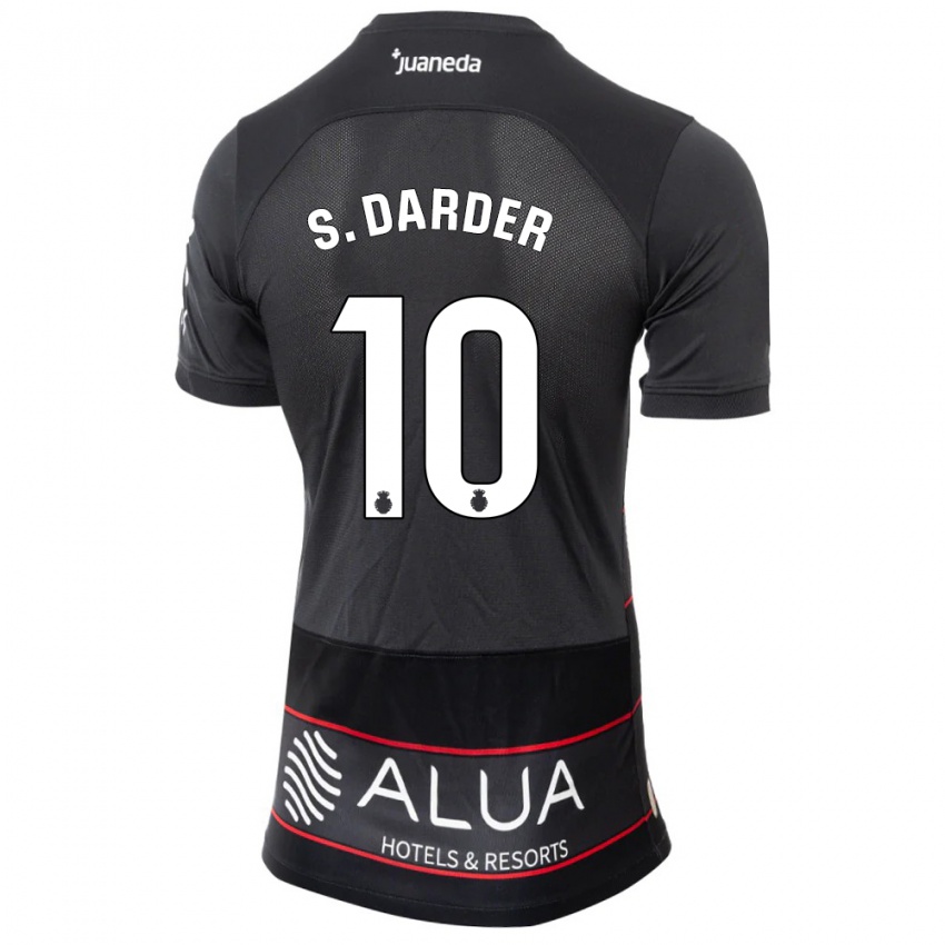 Niño Camiseta Sergi Darder #10 Negro 2ª Equipación 2023/24 La Camisa Perú