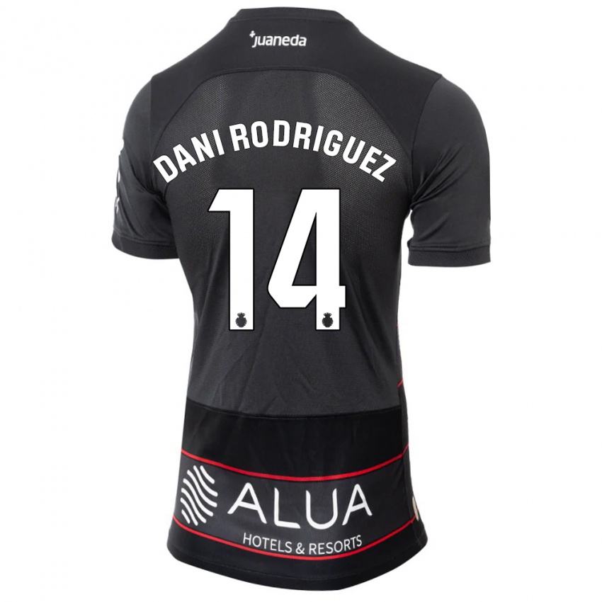 Niño Camiseta Dani Rodríguez #14 Negro 2ª Equipación 2023/24 La Camisa Perú