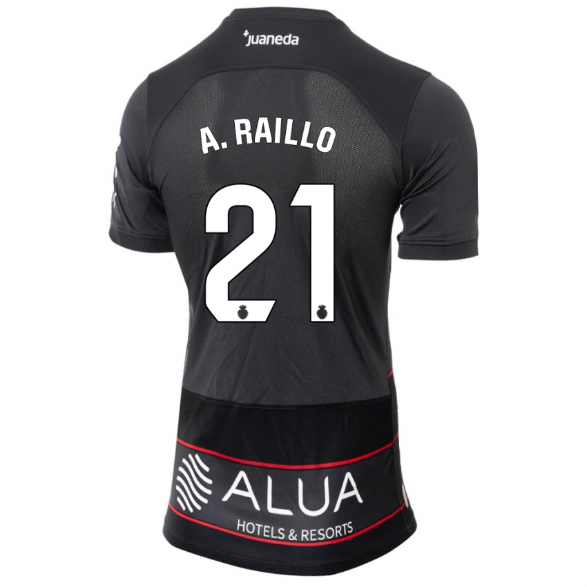 Niño Camiseta Antonio Raíllo #21 Negro 2ª Equipación 2023/24 La Camisa Perú