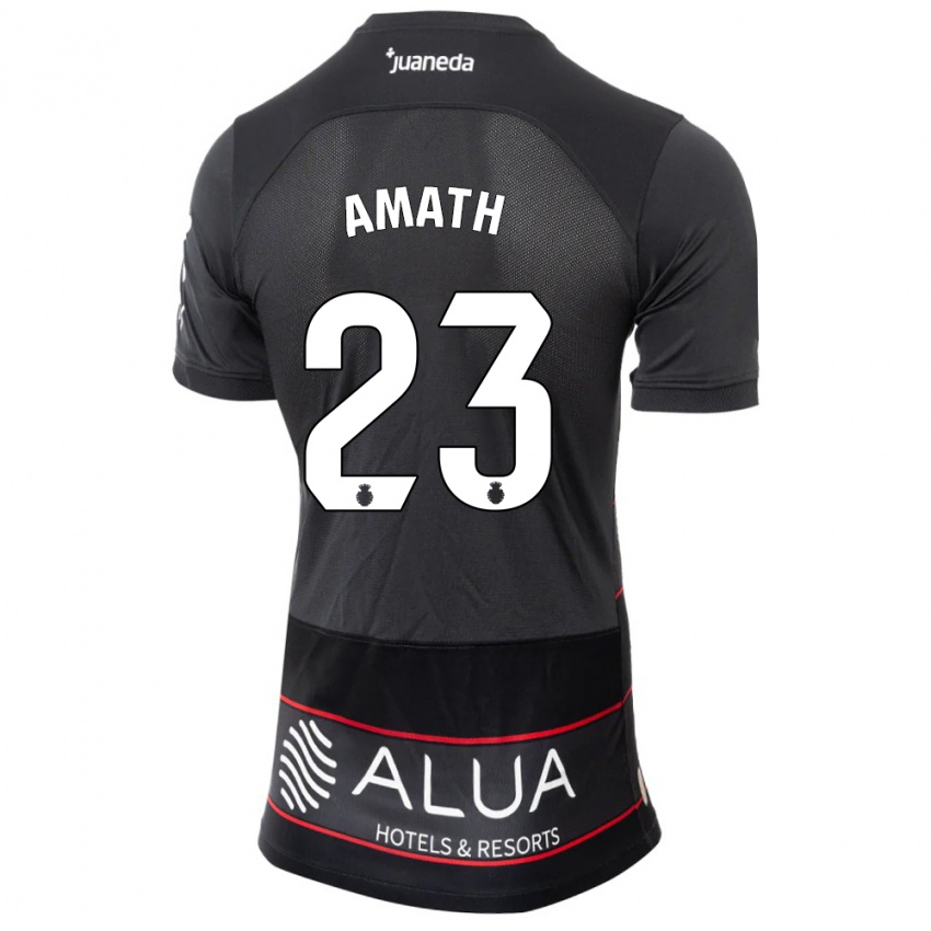 Niño Camiseta Amath Ndiaye #23 Negro 2ª Equipación 2023/24 La Camisa Perú