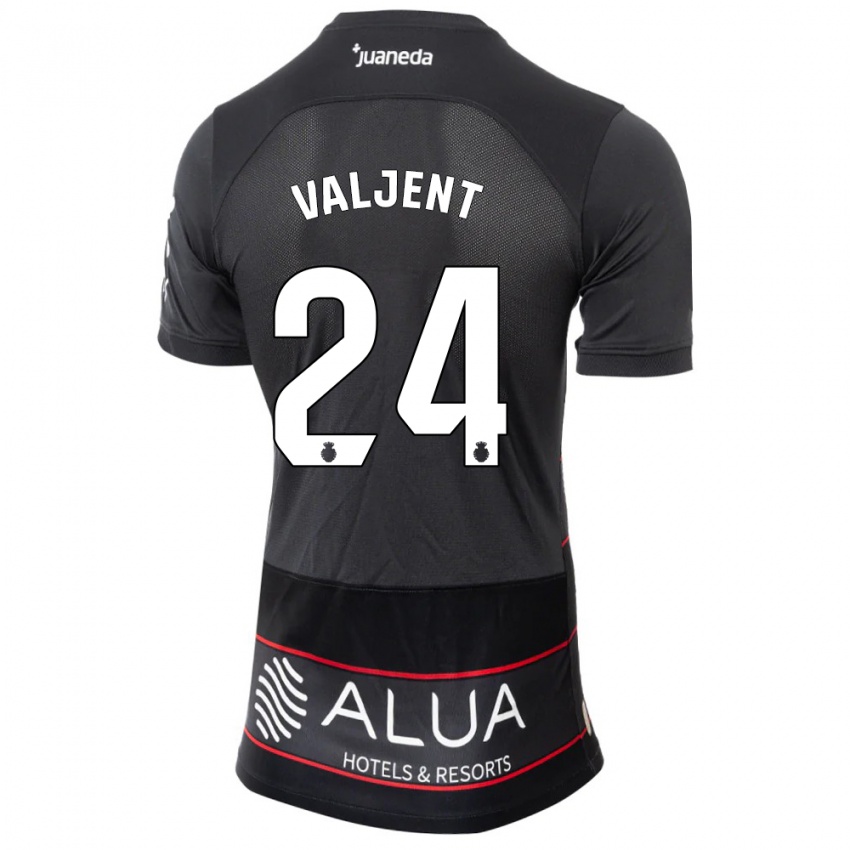 Niño Camiseta Martin Valjent #24 Negro 2ª Equipación 2023/24 La Camisa Perú