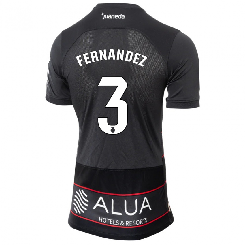 Niño Camiseta Marcos Fernández #3 Negro 2ª Equipación 2023/24 La Camisa Perú