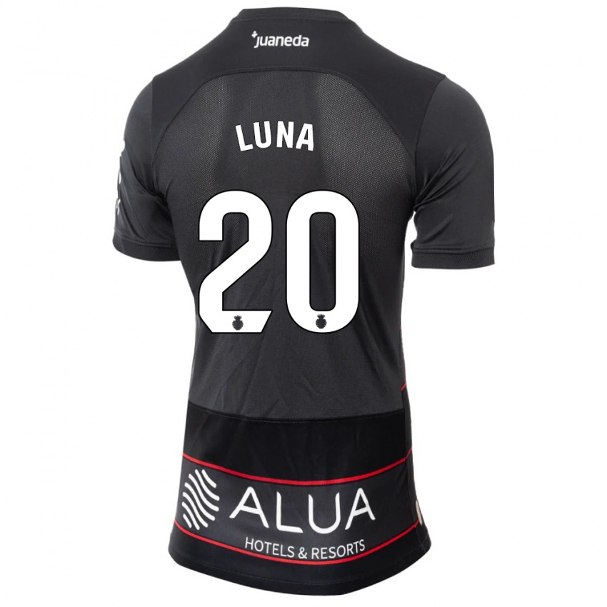 Niño Camiseta Daniel Luna #20 Negro 2ª Equipación 2023/24 La Camisa Perú