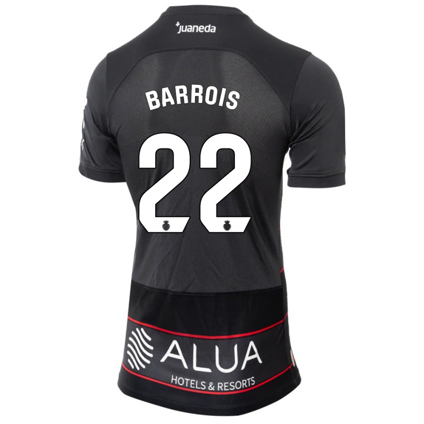 Niño Camiseta Eliott Barrois #22 Negro 2ª Equipación 2023/24 La Camisa Perú