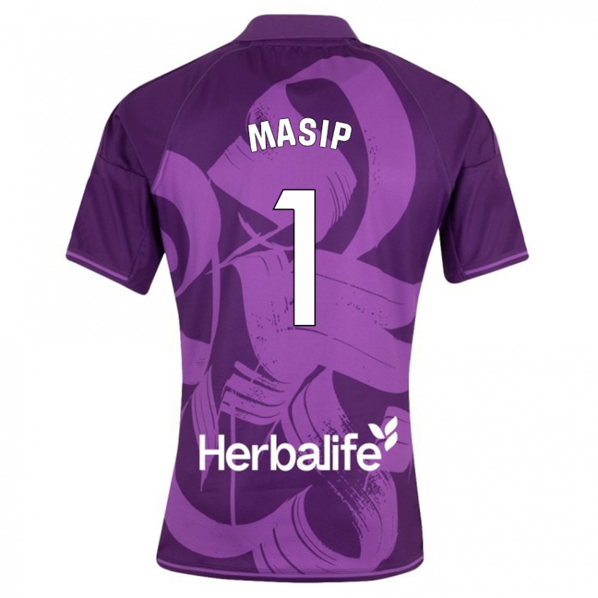 Niño Camiseta Jordi Masip #1 Violeta 2ª Equipación 2023/24 La Camisa Perú