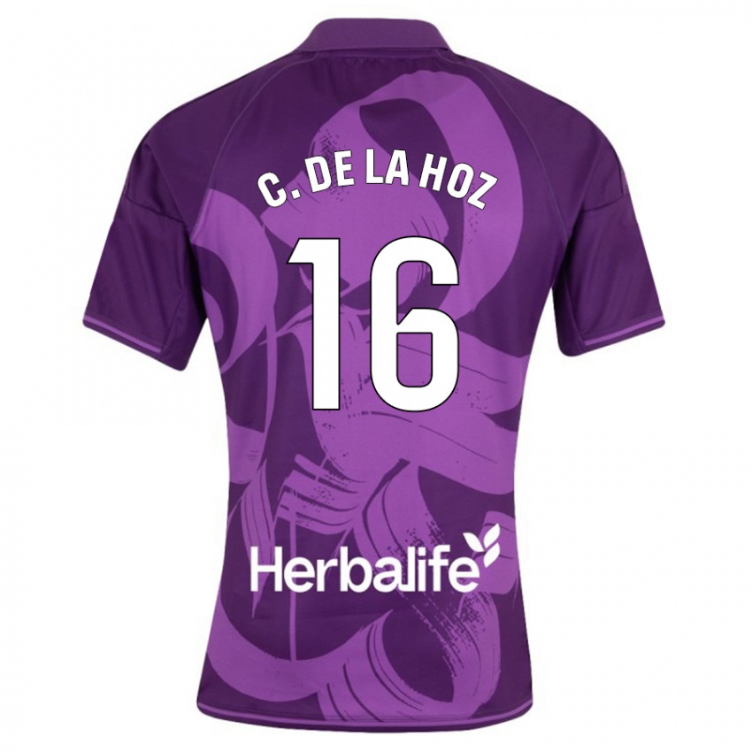 Niño Camiseta César De La Hoz #16 Violeta 2ª Equipación 2023/24 La Camisa Perú