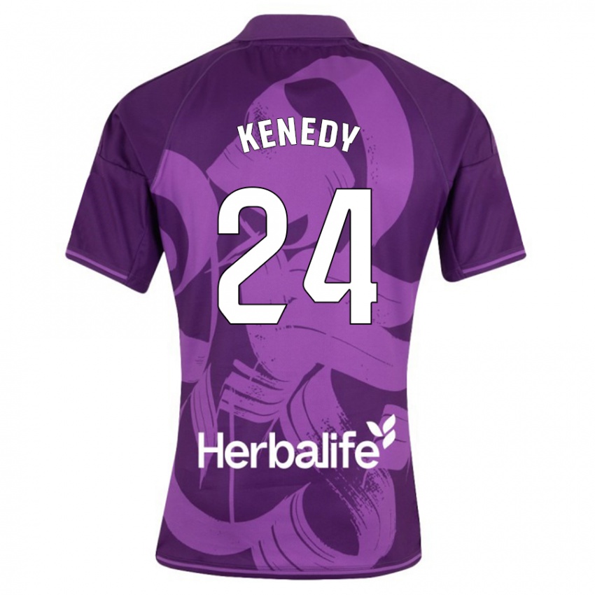 Niño Camiseta Kenedy #24 Violeta 2ª Equipación 2023/24 La Camisa Perú