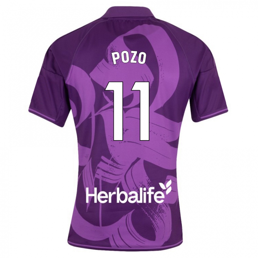 Niño Camiseta Manuel Pozo #11 Violeta 2ª Equipación 2023/24 La Camisa Perú