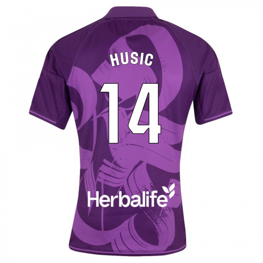 Niño Camiseta Salih Husic #14 Violeta 2ª Equipación 2023/24 La Camisa Perú