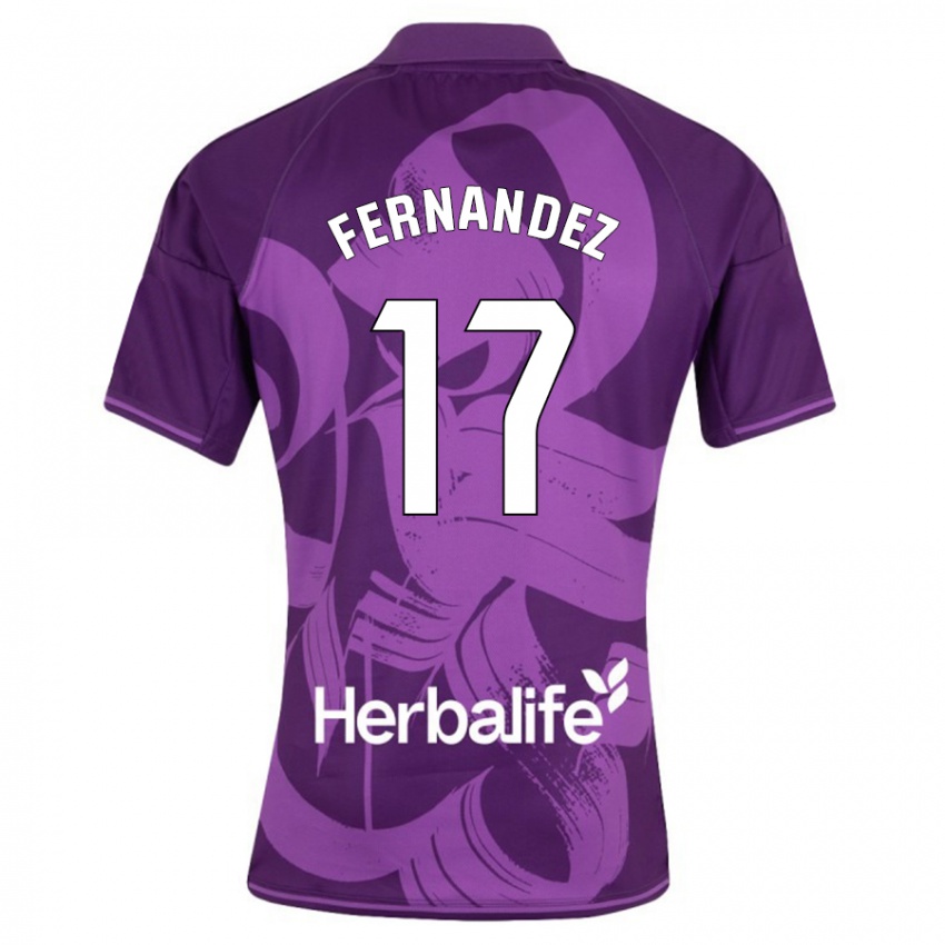 Niño Camiseta Dani Fernández #17 Violeta 2ª Equipación 2023/24 La Camisa Perú