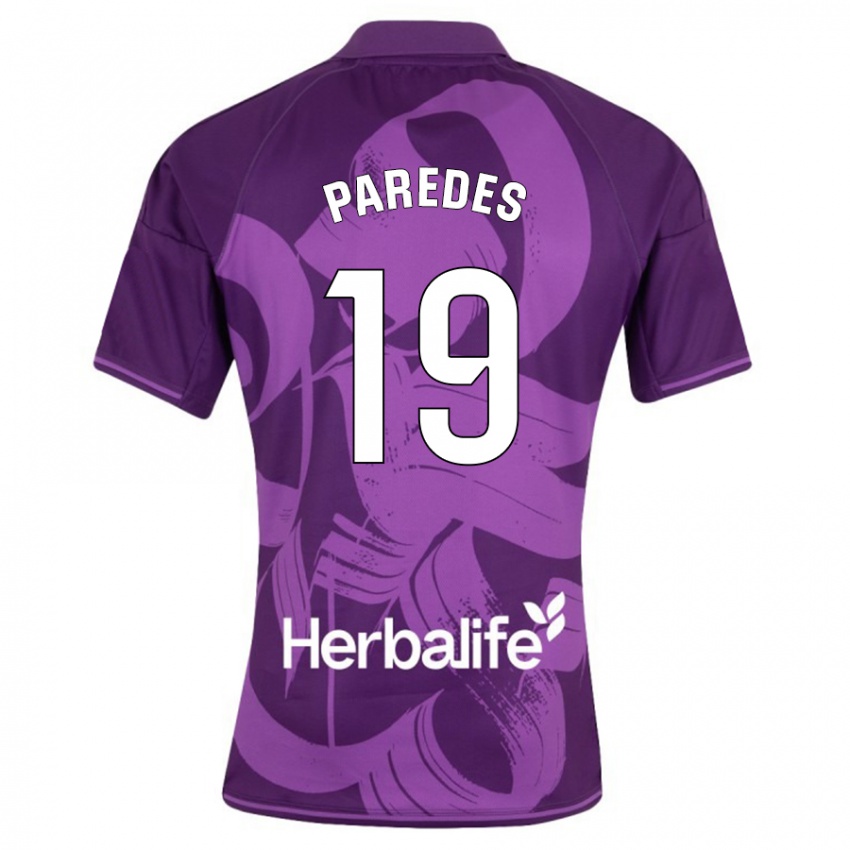 Niño Camiseta Yago Paredes #19 Violeta 2ª Equipación 2023/24 La Camisa Perú