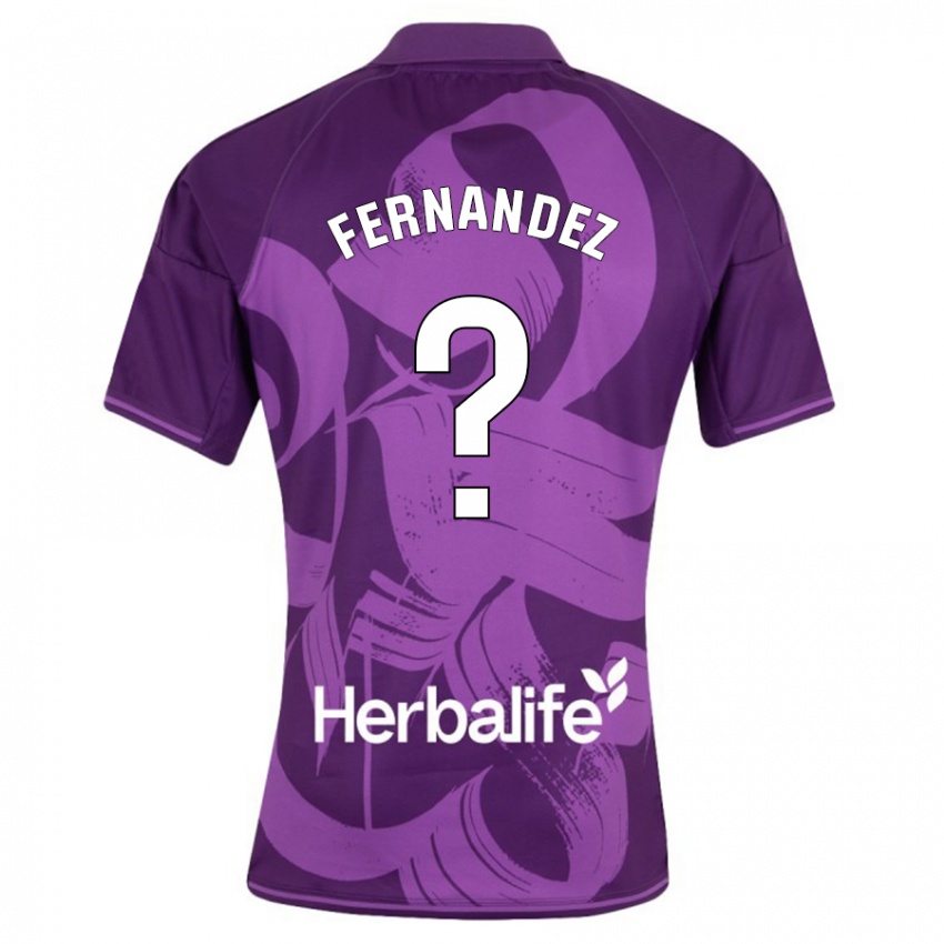 Niño Camiseta Samu Fernández #0 Violeta 2ª Equipación 2023/24 La Camisa Perú