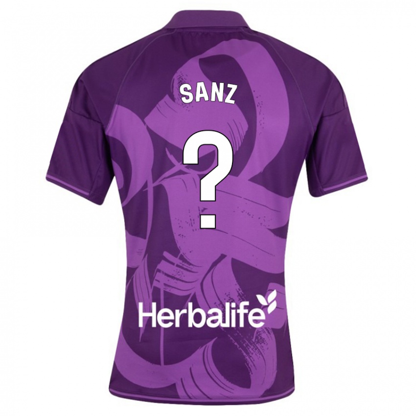 Niño Camiseta David Sanz #0 Violeta 2ª Equipación 2023/24 La Camisa Perú