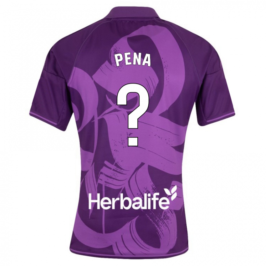 Niño Camiseta Adrián Peña #0 Violeta 2ª Equipación 2023/24 La Camisa Perú
