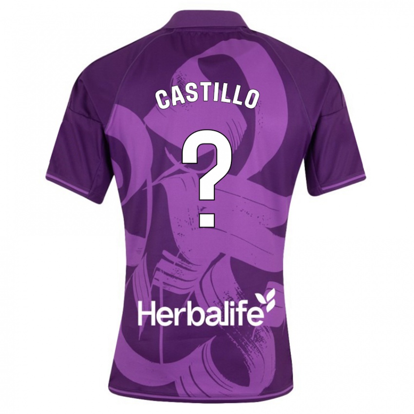 Niño Camiseta Gonzalo Castillo #0 Violeta 2ª Equipación 2023/24 La Camisa Perú