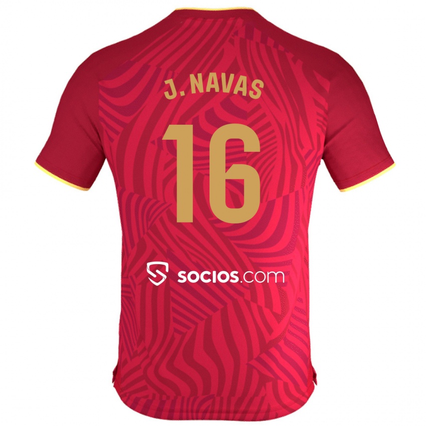 Niño Camiseta Jesús Navas #16 Rojo 2ª Equipación 2023/24 La Camisa Perú