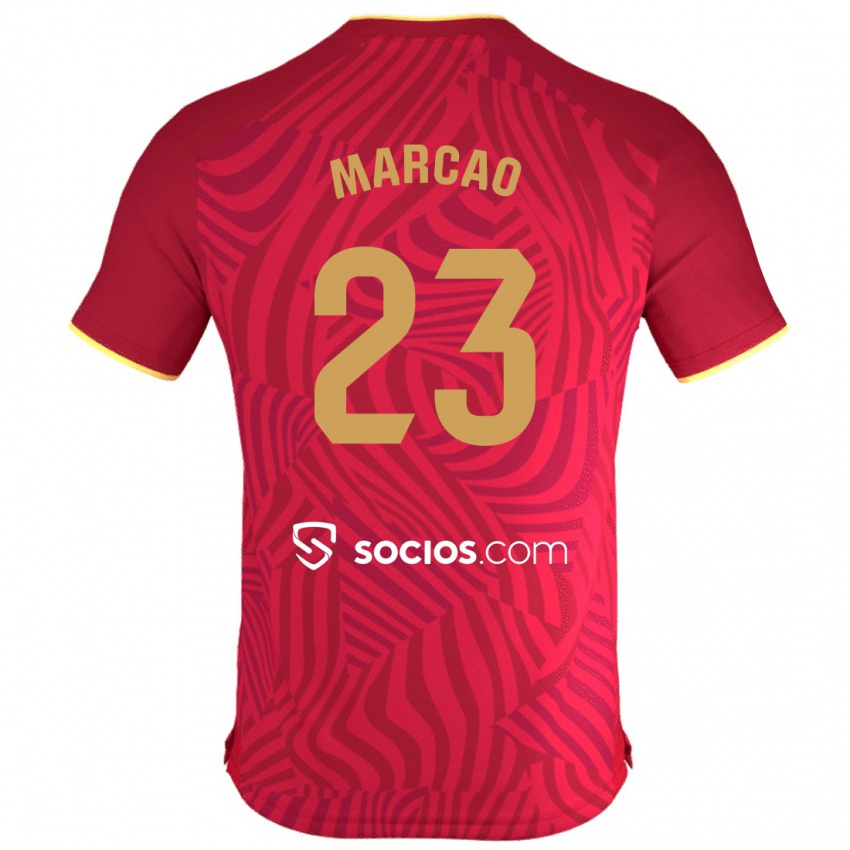 Niño Camiseta Marcão #23 Rojo 2ª Equipación 2023/24 La Camisa Perú