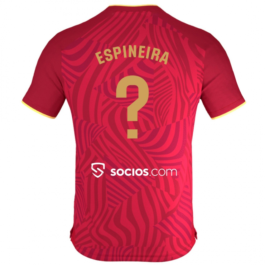 Niño Camiseta Alberto Espiñeira #0 Rojo 2ª Equipación 2023/24 La Camisa Perú