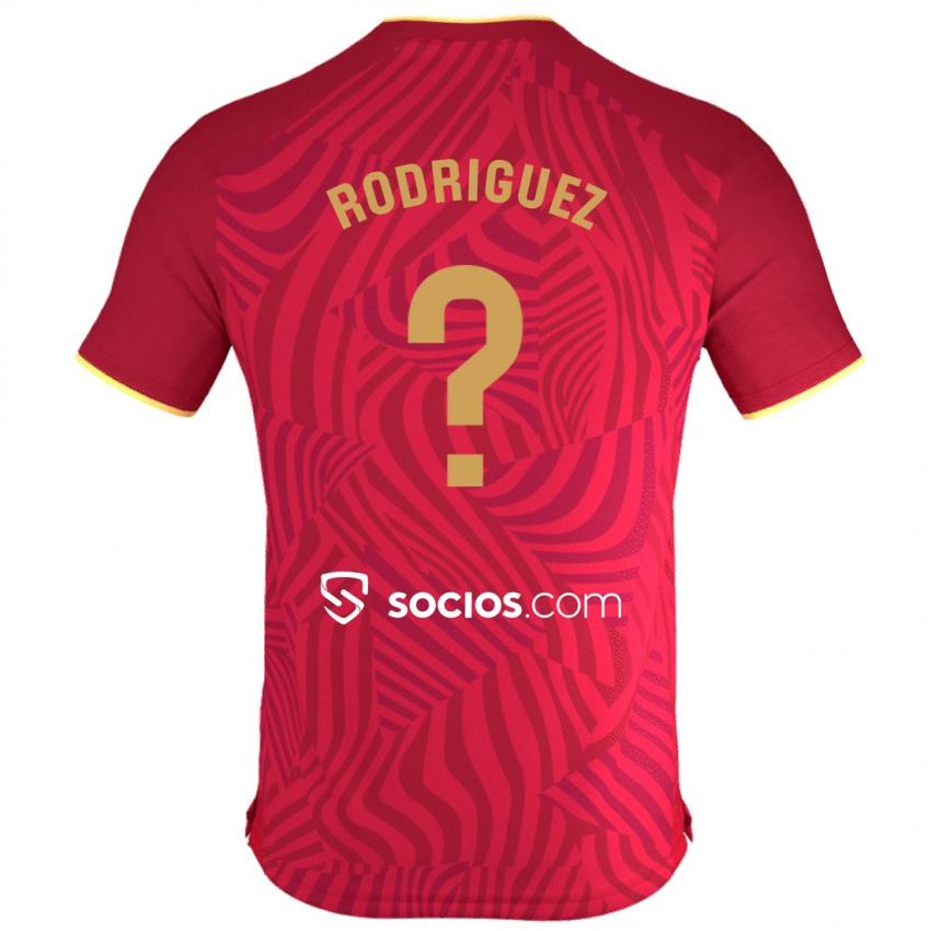 Niño Camiseta Carlos Rodríguez #30 Rojo 2ª Equipación 2023/24 La Camisa Perú