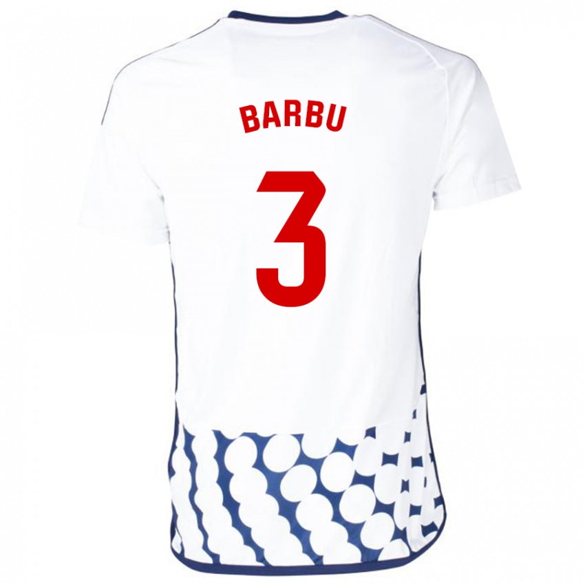 Niño Camiseta Álex Barbu #3 Blanco 2ª Equipación 2023/24 La Camisa Perú