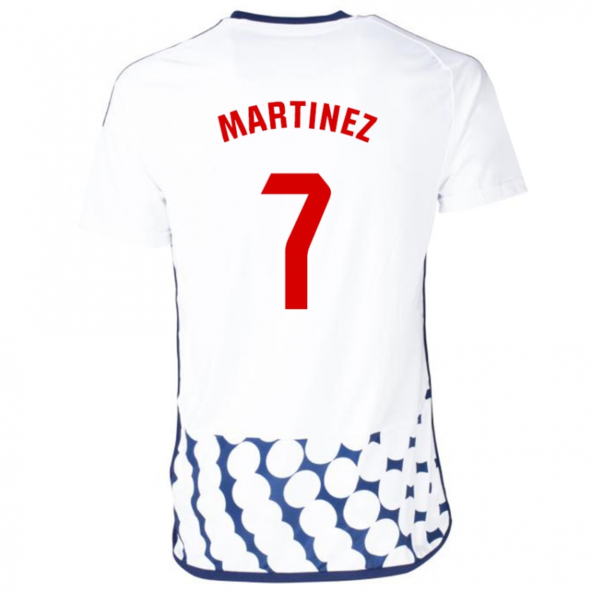 Niño Camiseta Gabri Martínez #7 Blanco 2ª Equipación 2023/24 La Camisa Perú