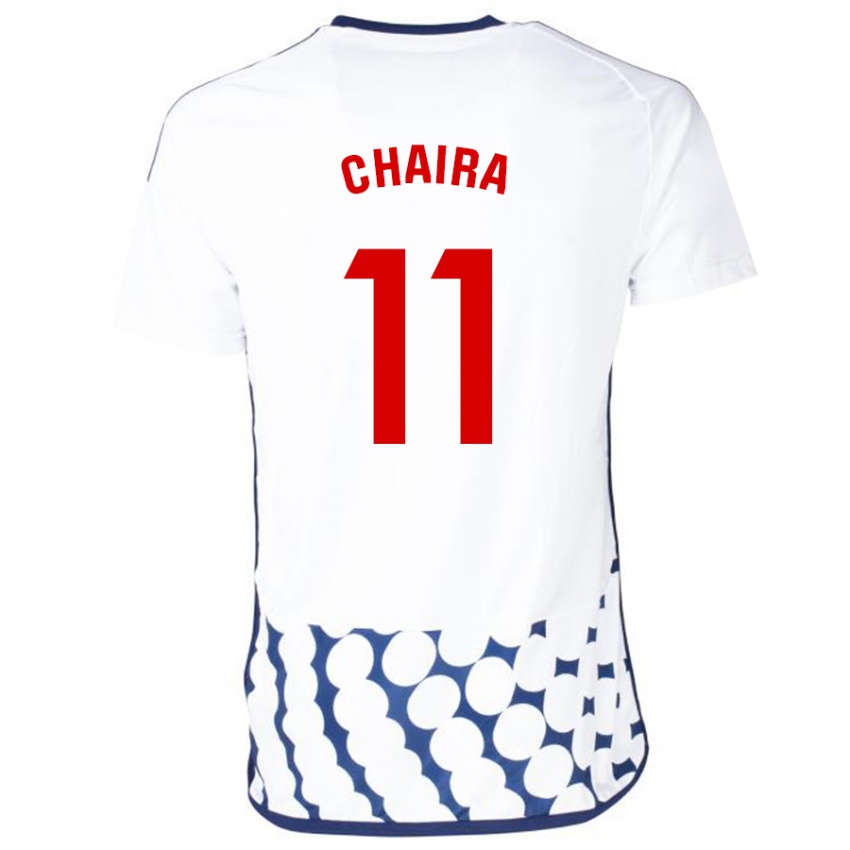 Niño Camiseta Ilyas Chaira #11 Blanco 2ª Equipación 2023/24 La Camisa Perú