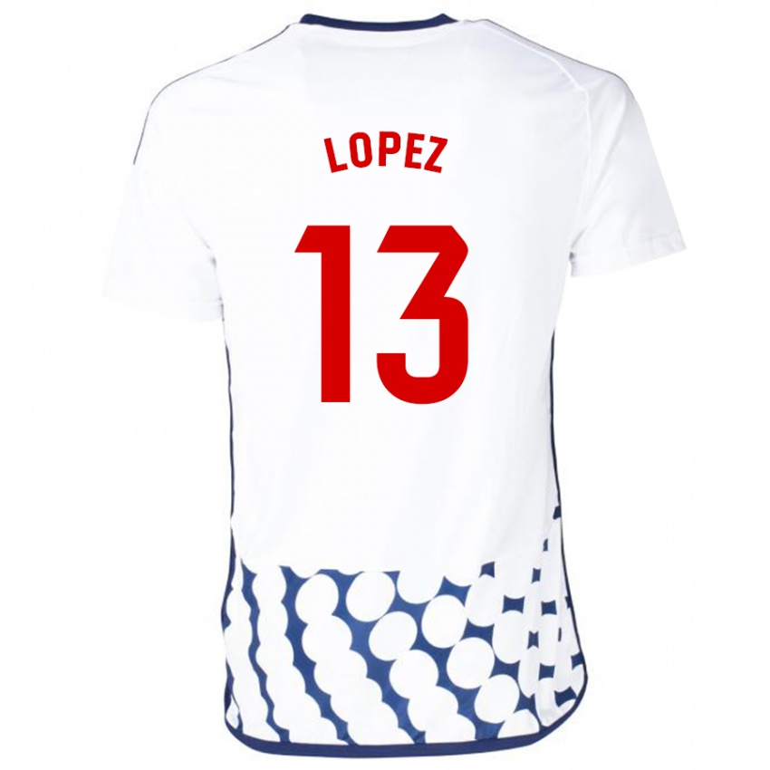 Niño Camiseta Luis López #13 Blanco 2ª Equipación 2023/24 La Camisa Perú